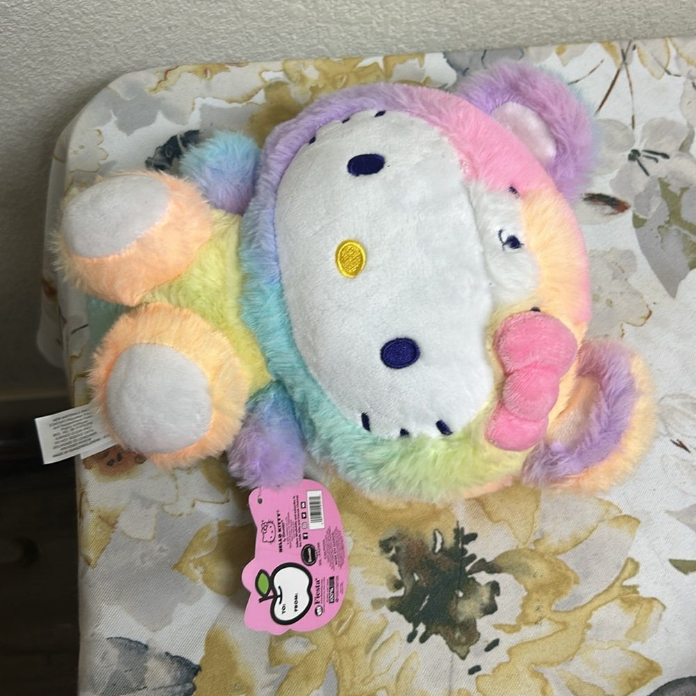 New with tags Hello Kitty 9" Rainbow Sherbet Plush toy collectible - Picture 7 of 8